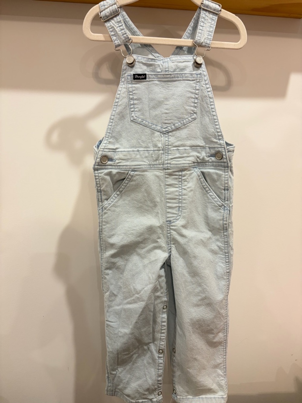 Wrangler Denim Striped Overalls - 3T